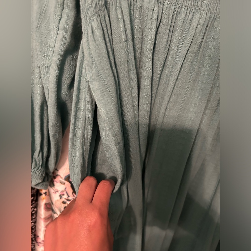 Old Navy Teal Green Long Sleeve Dress - Picture 7 of 11